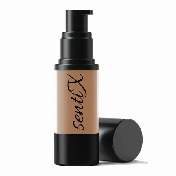 Sentix Liquid Foundation, Oil-Free, Medium to Full Coverage, Natural Finish, Hydrating & Long-Wearing, 1 fl oz