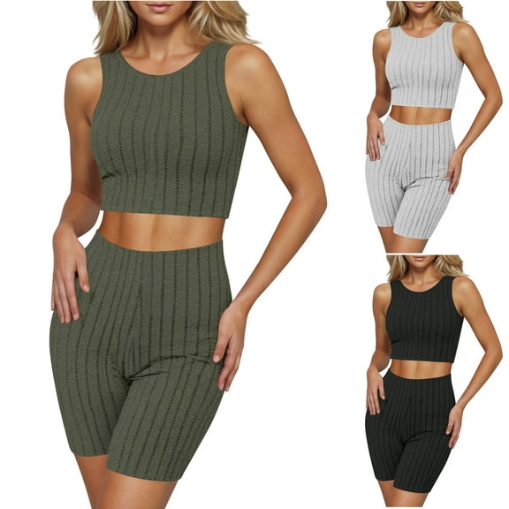 Sentmoon 2 PCS Pajamas Gowns for Women Sleepwear Short Sleeve Loose Stretchy Solid Color Night Gown Summer Lightweight for Coffee Runs M