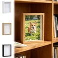 thumbnail image 1 of Sentmoon 3D Hollow DIY Photo Frame Handmade Specimen Display Craft Frame for Dried Flowers Desktop Memory Shadow Box with Stand for Preserving Keepsakes Home Office Decoration Frame, 1 of 7