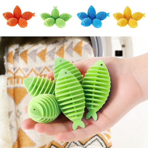 Sentmoon 5-Pack Reusable Laundry Dryer Balls Wool Felt Fabric Softener Eco-Friendly Dryer Ball Set Fast Drying Reduce Static Softening Clothes Durable Eco Laundry Helper