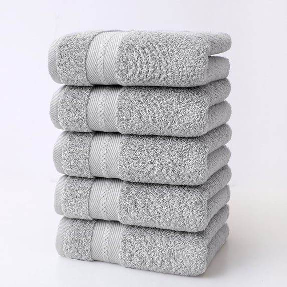 Sentmoon 5 Pcs Bath Towels Set For Bathroom Thick Soft Absorbent Towel Set Of 5 Household Wash Face Gift Towel