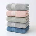 thumbnail image 1 of Sentmoon 5 Pcs Bath Towels Set For Bathroom Thick Soft Absorbent Towel Set Of 5 Household Wash Face Gift Towel, 1 of 7