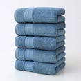 thumbnail image 1 of Sentmoon 5 Pcs Bath Towels Set For Bathroom Thick Soft Absorbent Towel Set Of 5 Household Wash Face Gift Towel, 1 of 7