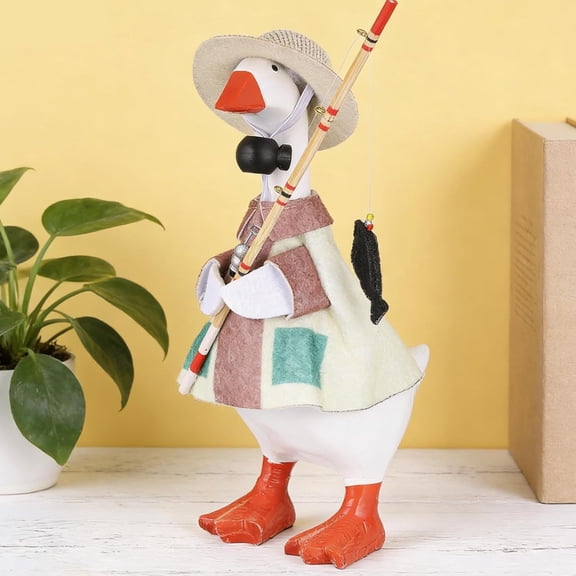 Sentmoon 7 in Desktop Goose Football Costume Mini Goose Outfit With Helmet Decorative Lawn Porch Statues Cute Tabletop Display For Game Day Parties And Yard Decor, Seasonal Decor