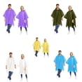 thumbnail image 1 of Sentmoon Adult Rain Poncho Lightweight Waterproof Packable Rain Jacket Outdoor Hooded Windbreaker Raincoat, 1 of 9