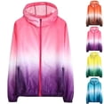 thumbnail image 1 of Sentmoon Athletic Shirts Women Cooling Hiking Clothes for Women Gradient Color Hooded Neck Breathable Regular Fit SPF Shirts for Women Long Sleeve for Gardening and Safari Yellow L, 1 of 6