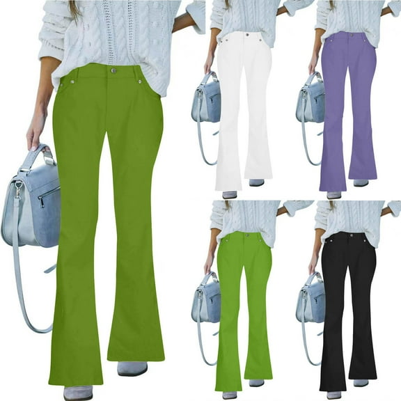 Sentmoon Baggy Jeans Women Plus Size High Waist Womens Denim Pants with Pockets Slim Solid Color Breathable Running Pants Women Summer Trendy for Summer Outfits XXL