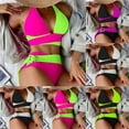 thumbnail image 1 of Sentmoon Bikini Sets Woman Bathing Suits Oversized Woman Swimsuit High Cut with Built in Bra Wireless Bikini Set Beach Supplies for Fashion and Trendy Looks White XL, 1 of 10