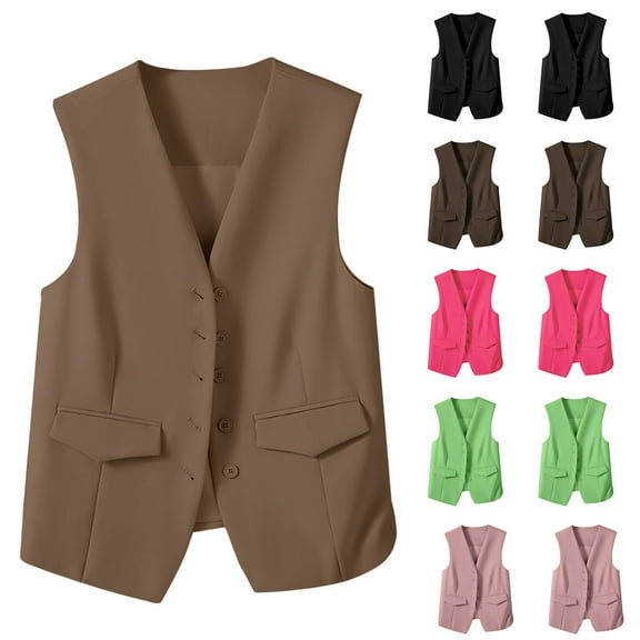 Sentmoon Black Blazer Women Turndown Collar Long Sleeve Button Down Suit Jackets Oversized with Pockets Solid Color Slim Stretchy Office Womens Clothing Soft and Comfortable for Business Meetings L