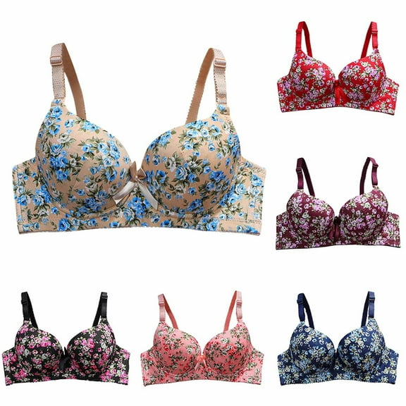 Sentmoon Bras for Women No Underwires Comfortable Sports Bras for Women Push Up Adjustable Strap Thin Style Tshirt Bra Soft and Comfortable for Date Purple 38