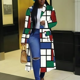Fashion Wild Plaid Women's Windbreaker Jacket Fashion Wild Plaid Women's Windbreaker Jacket