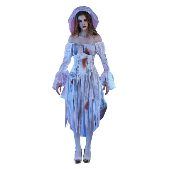 Sentmoon Comfort Womens Dresses Long Sleeve Halloween Costumes Woman 2024 Casual Fashion Short Dresses,Plus Size Fashion Women Clothing White M Fall Saving