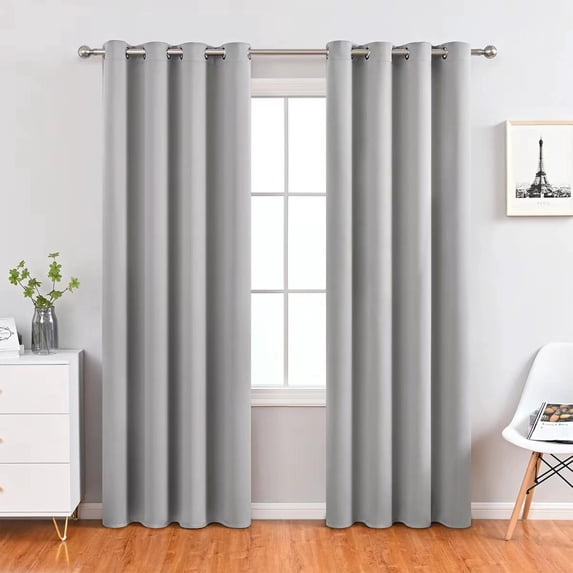 Sentmoon Curtains Curtain Panel Pair 39 Inch W X 78 Inch L Curtain Set Stacking Elegant Curtains For Bedroom Curtains Round Hole Curtains