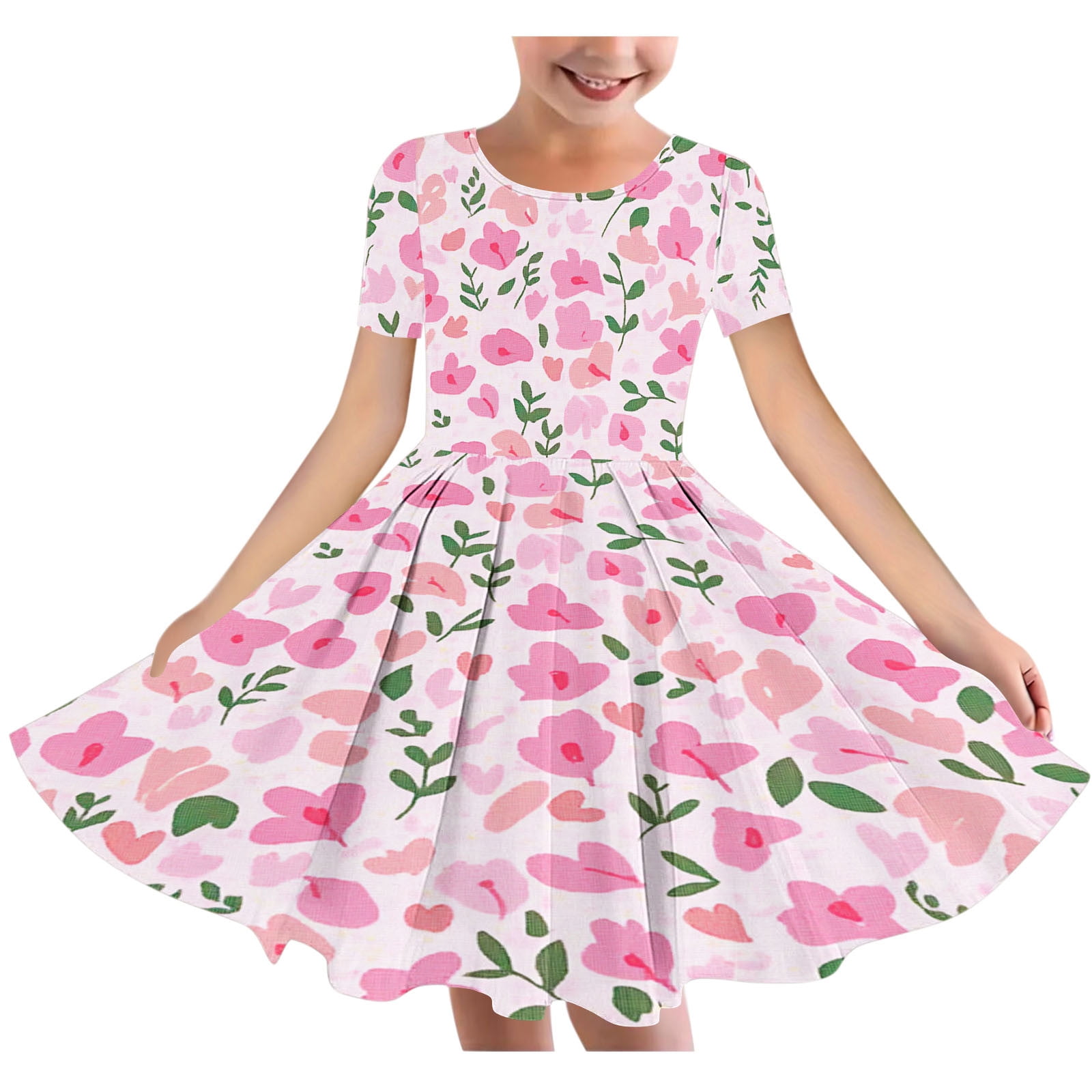 Sentmoon Dresses for Teen Girls Delightful Crew Neck Spring Dresses for ...