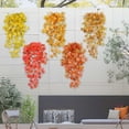 thumbnail image 1 of Viflosae Fake Flower Vines Thanksgiving Maple Leaf Tree Hanging Simulation Decoration Green Plant Wall Hanging Simulation 5 Pronged Maple Leaf Wall Hanging Rattan, 1 of 1