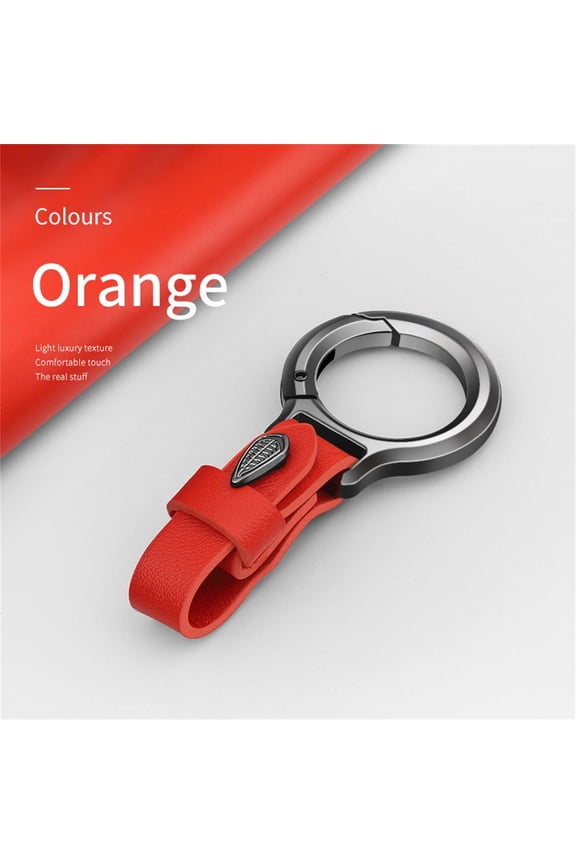 Gifts Leather Strap Handcuff Keychain Metal Car Key Ring Fashionable Keychain for Men and Women Stylish Key Accessory Durable Split-Ring Key Holder Giftable