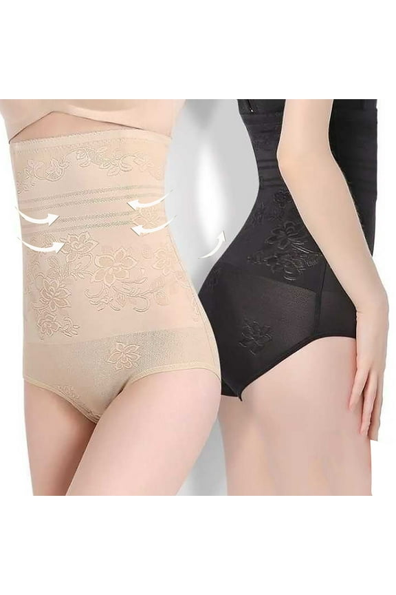 Girls Underwear Plus Size Breathable Seamless Womens Panties No Pinching Hip Lift Postpartum Womens High Waisted Bikini for No Roll Waistband XXL