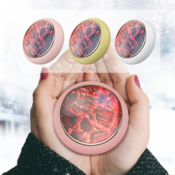 Sentmoon Hand Warmer USB Portable Heater Smart Instant Heating Mini Rechargeable Hand Warmer Long Lasting Pocket Heater Power Bank Function Winter Outdoor Travel Hand Warmer USB Portable Heater