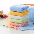 thumbnail image 1 of Sentmoon Kids Face Towel Bamboo Fiber Soft Cotton Face Towels Natural Gentle Children's Face Towels Hypoallergenic Infant Suitable Newborn Nursery Bath Essentials Child Towel Pack, 1 of 7