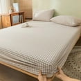 thumbnail image 1 of Sentmoon Lattice Double Bed Sheet Non Slip Fixed Bedspread Full Cover Mattress Protection Bedspread, 1 of 6