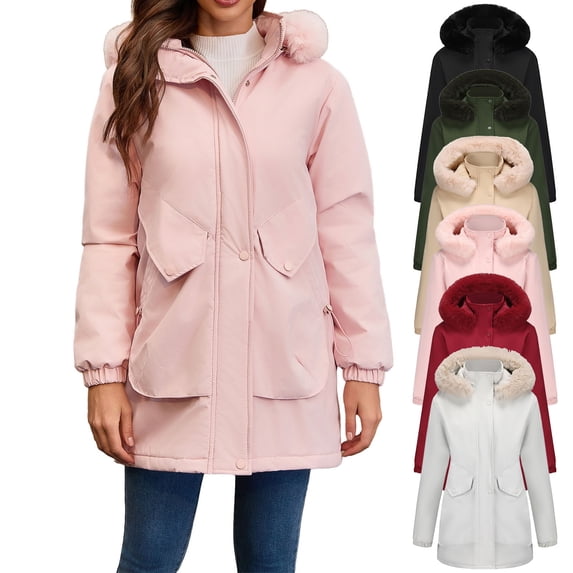 Sentmoon Light Jackets for Women Windproof Hooded Neck Jacket Long Sleeve Raincoat with Pockets for Travel Golf Hiking