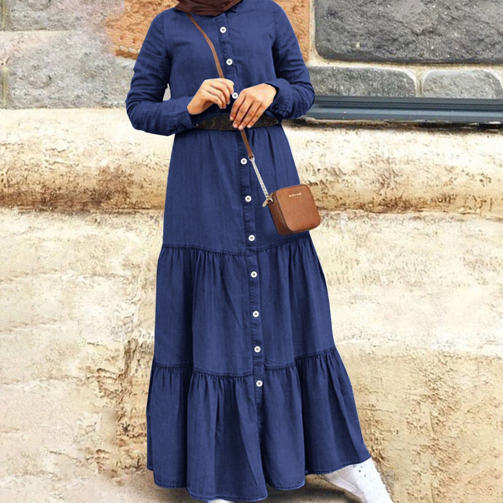 Casual Fashion Solid Color Loose Dress