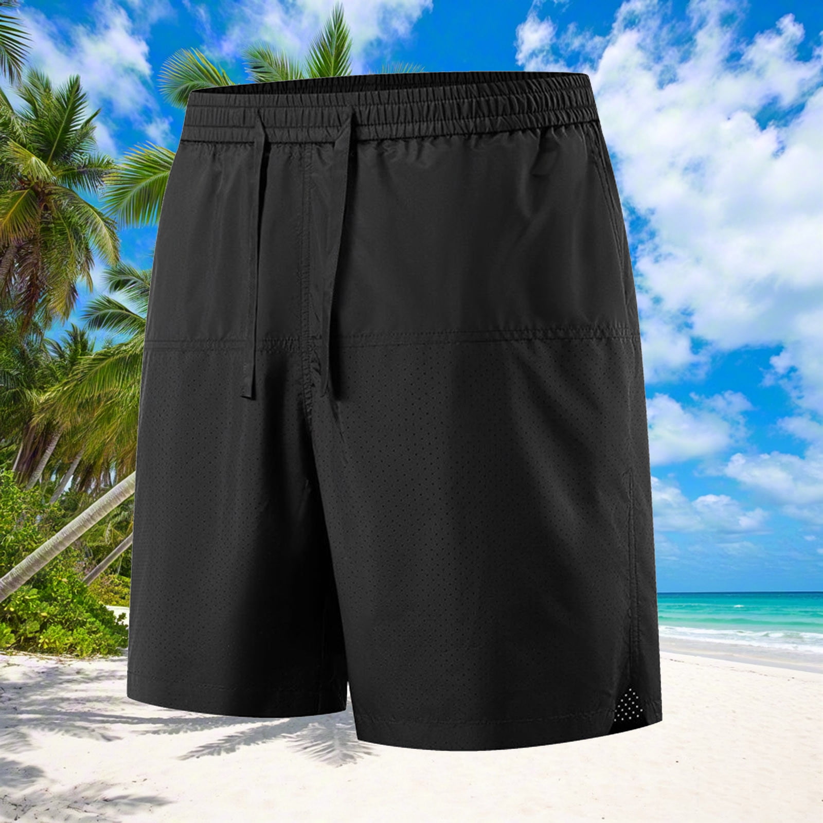 Sentmoon Mens Shorts Athletic Oversized High Waist Mens Swim Trunks ...