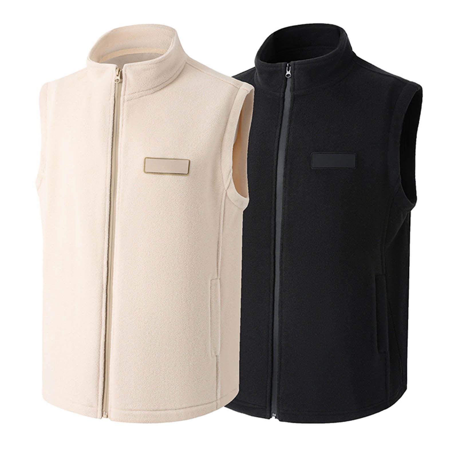 Sentmoon Mens Vests Men's Winter Jackets Men's Casual Solid Color Stand ...