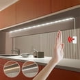 thumbnail image 1 of Sentmoon Motion Sensor LED Strip Lights USB Battery Operated Under Cabinet Closet Stair Wardrobe Night Light Auto On Off Rechargeable Warm White Counter Lighting, 1 of 9