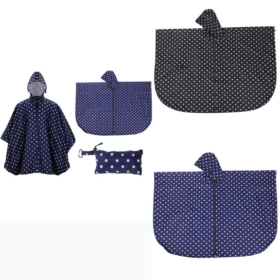 Sentmoon Rain Suits for Women Waterproof with Hood Long Sleeve Rain Coat with Print Lightweight Zippered Rain Ponchos for Hiking, Trekking & Travel Free Size