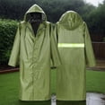 thumbnail image 1 of Sentmoon Raincoat with Hood Windproof Jackets Long Sleeve with Zipper Sunscreen Outdoor Ponchos for Hiking, Camping & Everyday Use Green XXXL, 1 of 6