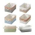 thumbnail image 1 of Sentmoon Room Decor 2025 Linen Dualss Color Fabric Storage Basket, 1 of 3