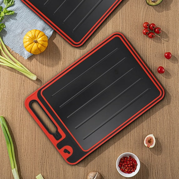 Sentmoon Room Decor Aluminum Cutting Board With Whetstones Multifunctional Double-sided Quicks Defrost Double-sided Cutting Board