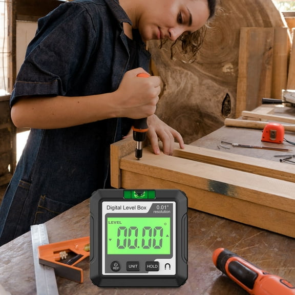 Sentmoon Room Decor Digital Display Electronic Protractor Inclinometer Utensil 3ml