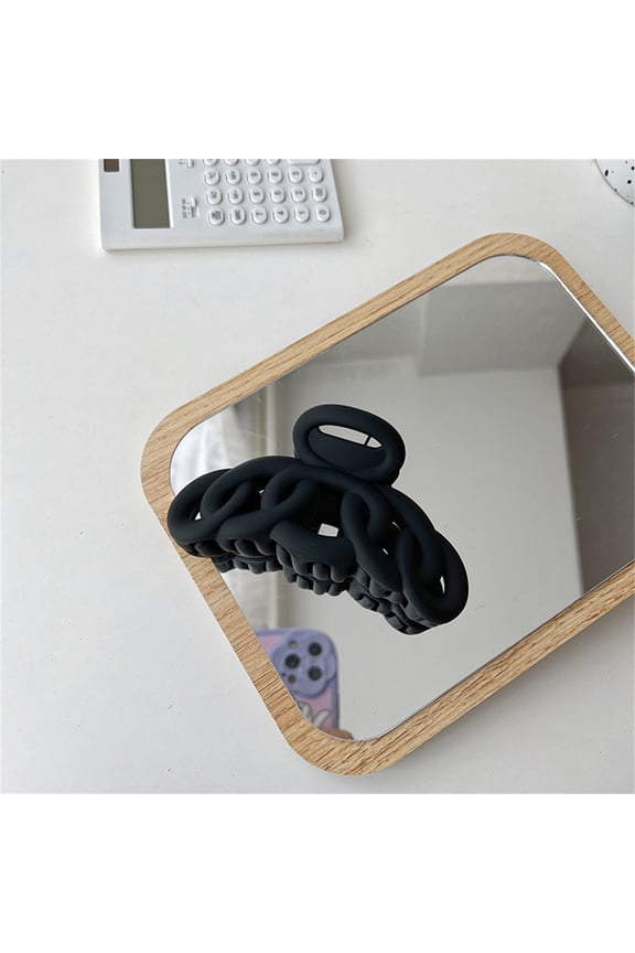 Room Decor Korean Style Solid Color Hair Claw Women Hollow Out Frosted Hair Clip Vintage Hairpin Crab Hair Clip Hair Accessories