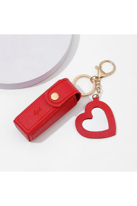 Room Decor Lipstick Storage Box With Mirror Coin Purse Keychain Lipstick Mini Storage Bag