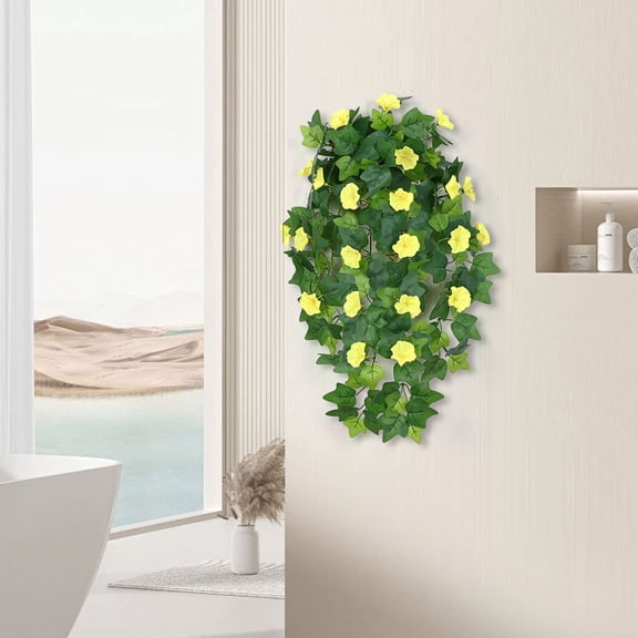 Sentmoon Room Decor Morning Hanging Flowers Artificial Decor Morning Simulation Hanging Faux Hanging Morning Hanging Artificial Orchid For Home Garden