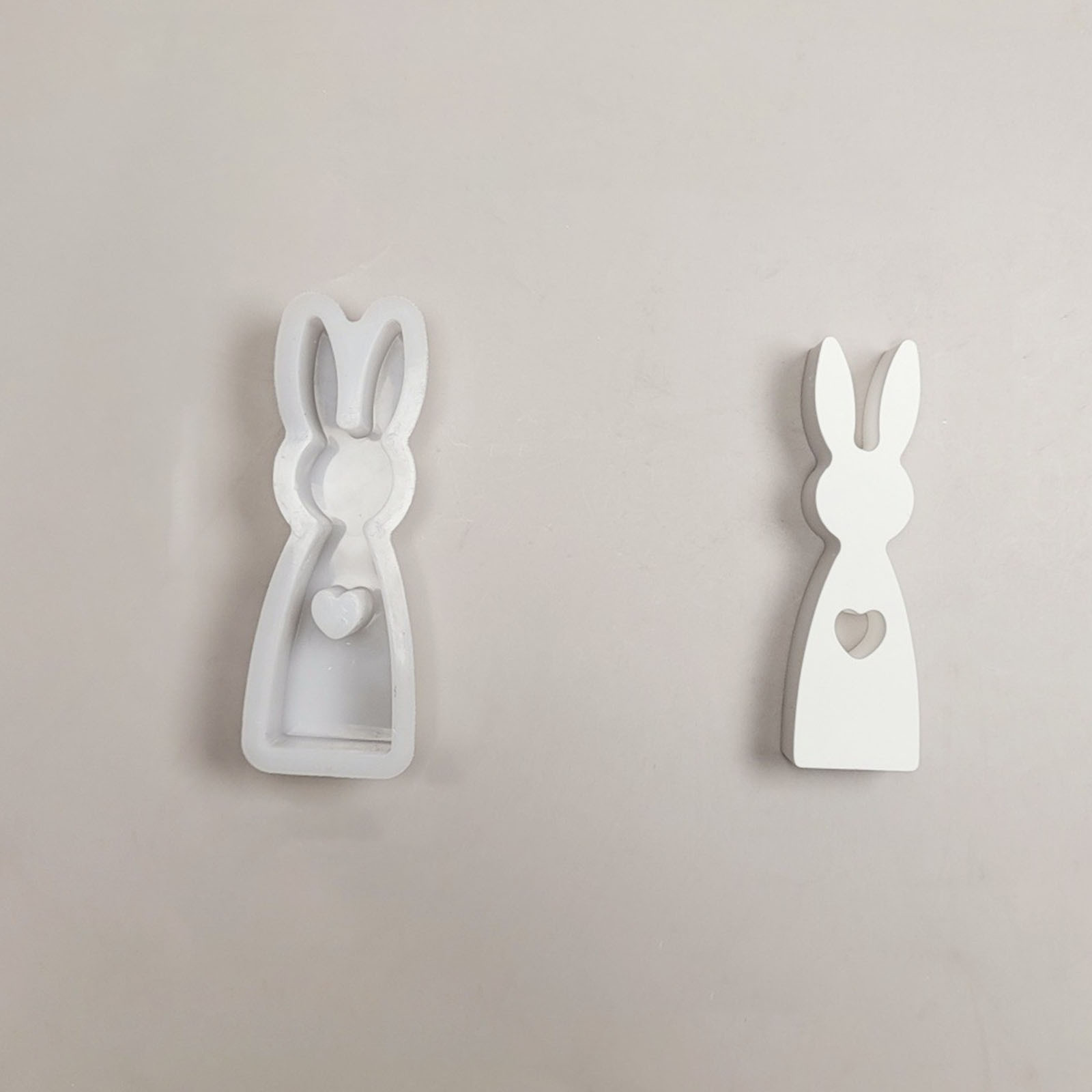 Sentmoon Room Decor Rabbits Combination Ornament Cement Gypsum Mould ...