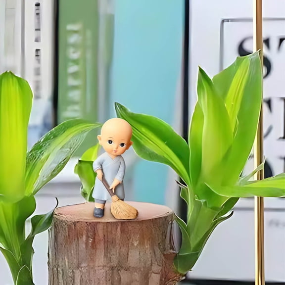 Sentmoon Room Decor Small Decoration Zen Monk Home Decoration Living Room Tea Table Doll Doll Cure Department Decompression