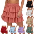 thumbnail image 1 of Sentmoon Short Skirts High Waist Tennis Skirts Delightful Solid Color Loose Fit Athletic Skirt for Work and Office S-2XL, 1 of 8