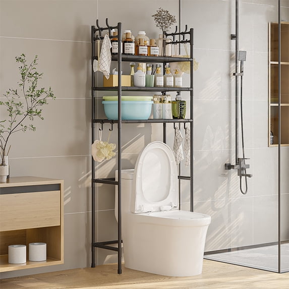 Sentmoon Storage Rack Above The Toilet Stainless Steel 3-layer Bathroom Storage Rack Bathroom Storage And Storage Can Accommodate Toiletries And Daily Necessities