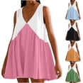 thumbnail image 1 of Sentmoon Sundresses for Women Loose Fit Sleeveless V Neck 2026 Tennis Dress with Pockets Pleated Spaghetti Strap Summer Dresses Stylish for Going Out and Party XL, 1 of 8