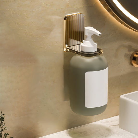 Sentmoon Transparent Non Perforated Shower Gel Rack Wall Mounted Bathroom Shampoo And Bathroom Non Marking Sticker Shelf