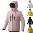 thumbnail image 1 of Sentmoon Waterproof Jacket with Hood All-Weather Windbreaker Jackets for Women Long Sleeve Solid Color with Zipper Rain Coats for Women for Hiking, Trekking & Daily Wear XL, 1 of 8