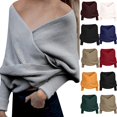 thumbnail image 1 of Sentmoon Winter Scarf and Solid Color Warm and Thickened Womens Shawl Wrap Women Gifts Unique Fall Accessories for Women Fall and Winter for Women, Men, and Unisex Styles, 1 of 6