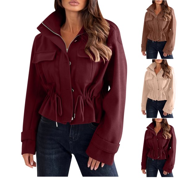 Sentmoon Women Jackets Women Winter Coat Mens Gift Ideas Women's Long Sleeve Hatless Casual Diamond-Print Oversized Coat/Jacket Fall and Winter for Travel and Packable Convenience