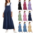 thumbnail image 1 of Sentmoon Women Rompers Womens Rompers and Jumpsuits Regular Fit Sleeveless Bib Overalls Women with Pockets S-2XL, 1 of 9