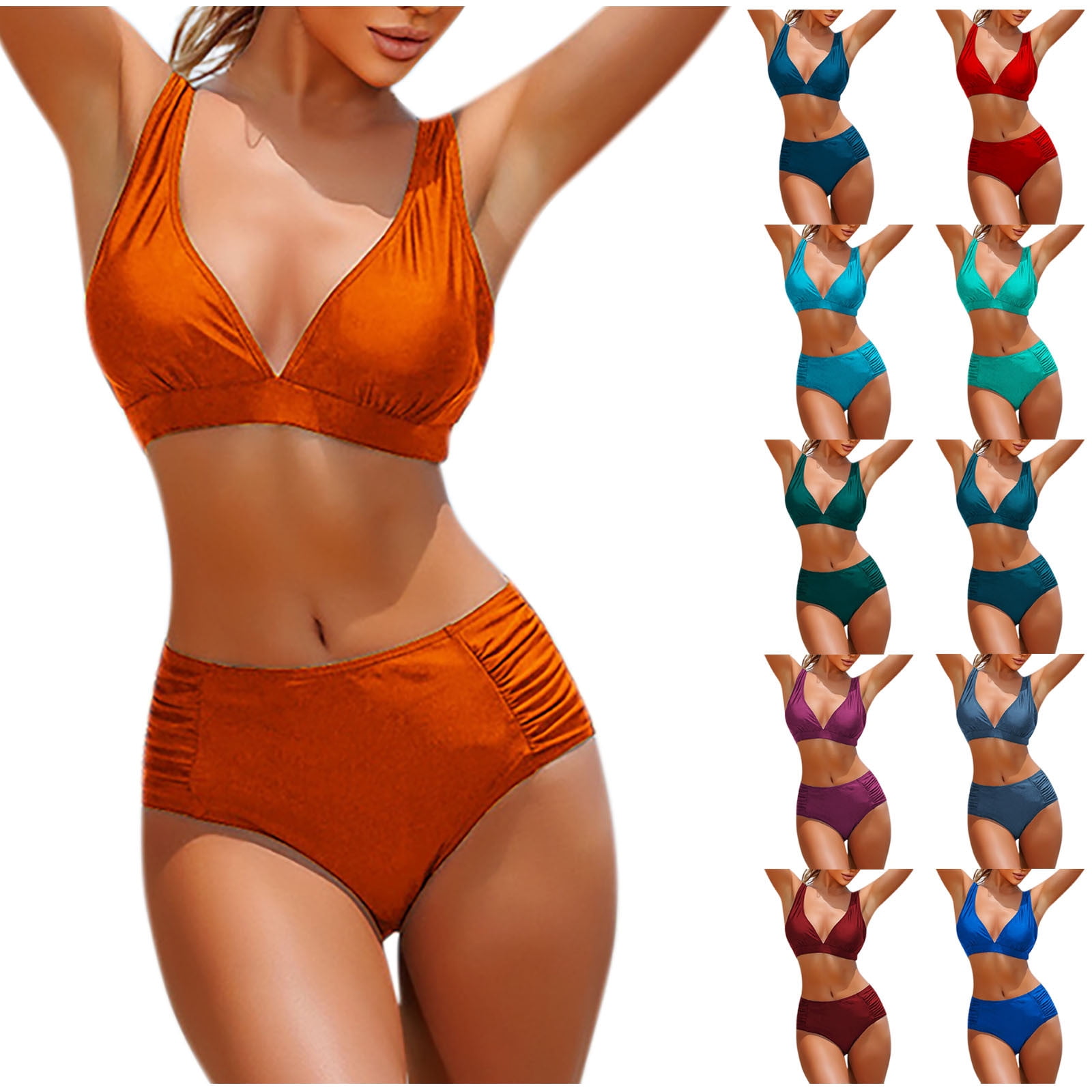 Sentmoon Womens Bathing Suits 2 Piece Bikini Oversized Bathing Suits ...