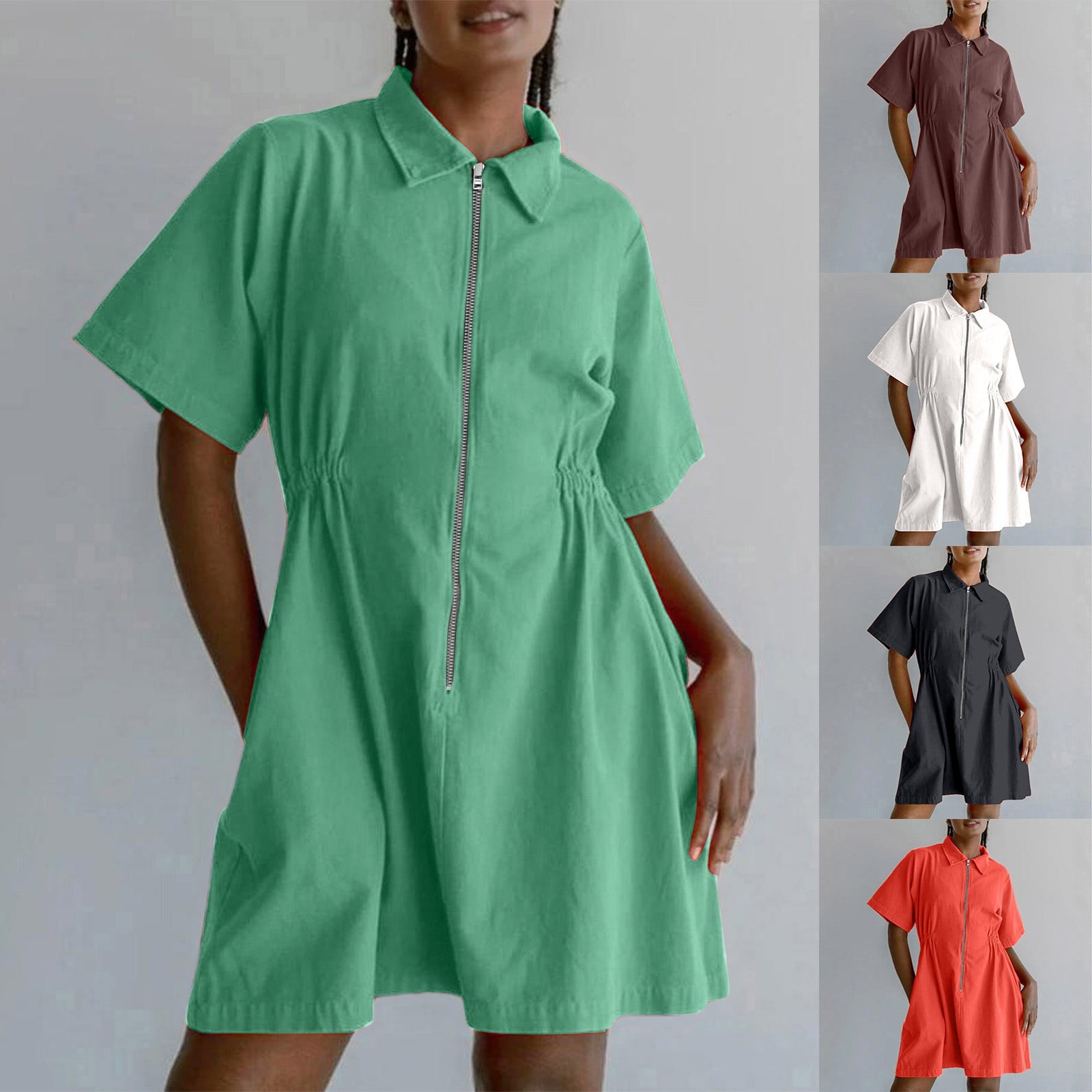 Sentmoon Womens Dresses Summer Oversized Short Sleeve Stretchy Tennis