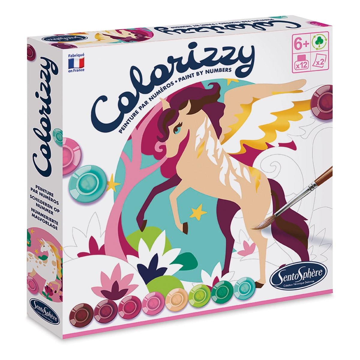 Sentosphere Colorizzy Paint By Number Kit- Unicorns